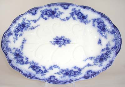 Meat Dish or Platter with tree and well c1900